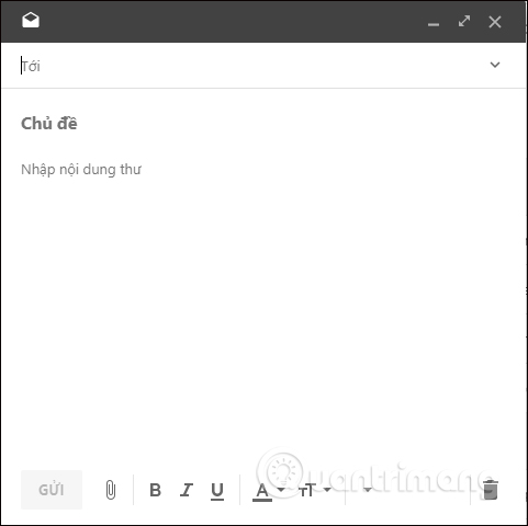 Khung soạn email