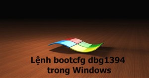 Lệnh bootcfg dbg1394 trong Windows
