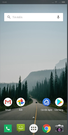 Apex Launcher làm giao diện chính cho thiết bị