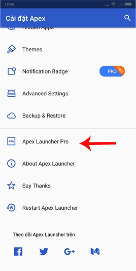 Apex Launcher Pro