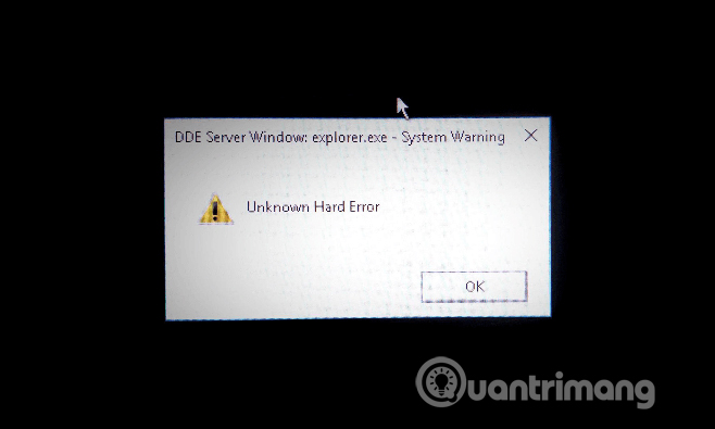 Cách sửa lỗi Unknown Hard Error trên Windows 10