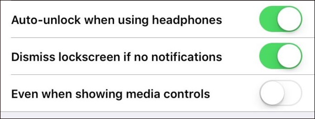 Chỉnh Other unlock options