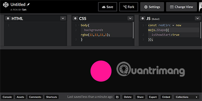 Hình tròn màu hồng