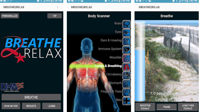 Ứng dụng Breathe2Relax