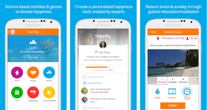 Ứng dụng Happify