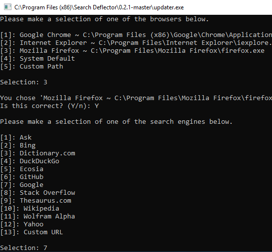 Chọn công cụ tìm kiếm 