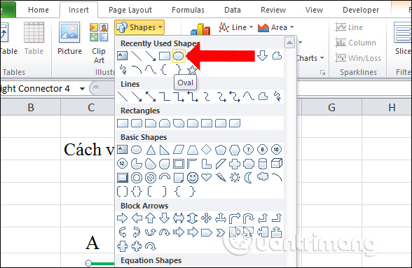 Cách vẽ đường thẳng, vẽ mũi tên trong Excel - Ảnh minh hoạ 12