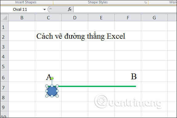 Cách vẽ đường thẳng, vẽ mũi tên trong Excel - Ảnh minh hoạ 13