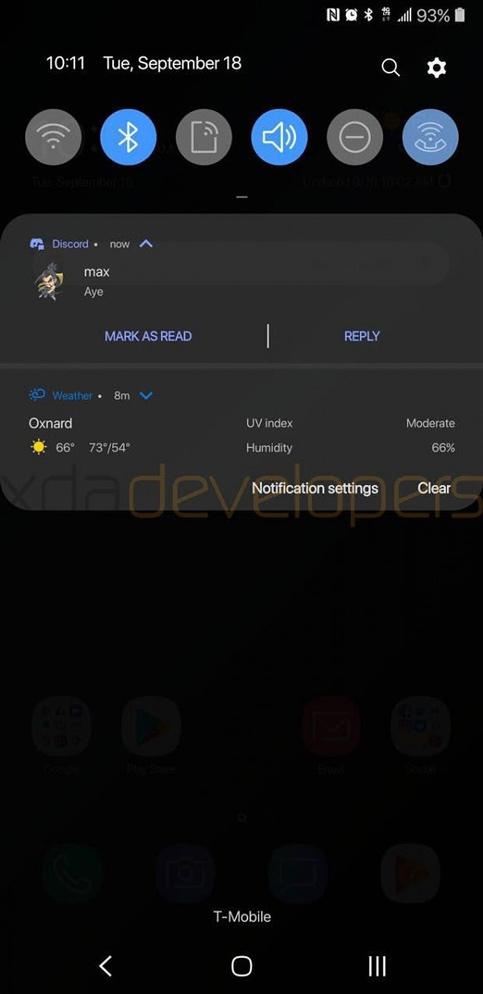 Thiết kế cho Quick Settings cũng được cải tiến với các biểu tượng thay đổi thành hình tròn