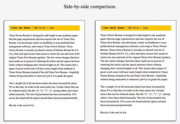 Font chữ giúp bài viết của bạn dài hơn