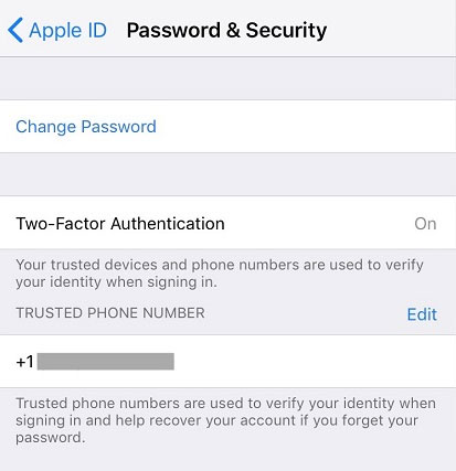 Turn on two-step authentication