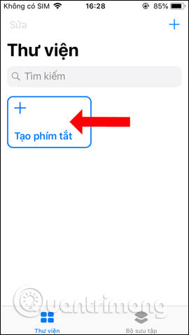 Tạo phím tắt