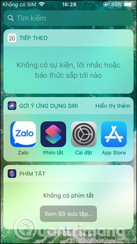 Truy cập phím tắt