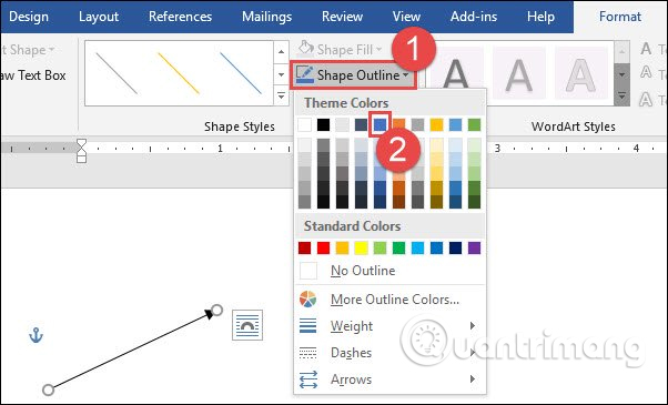 Hướng dẫn vẽ mũi tên trong Microsoft Word - Ảnh minh hoạ 6