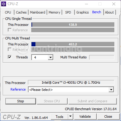 So sánh CPU trên máy với CPU khác