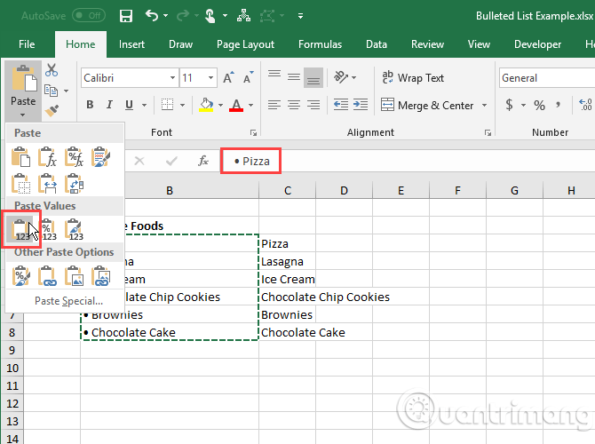 Cách tạo danh sách dạng bullet trong Excel - Ảnh minh hoạ 17