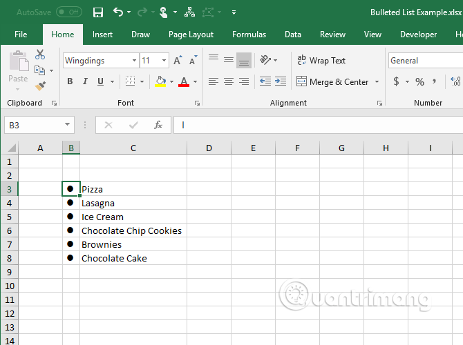 Cách tạo danh sách dạng bullet trong Excel - Ảnh minh hoạ 19