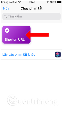 Select Shorten URL