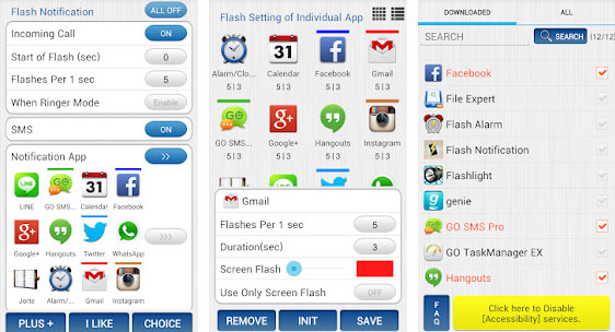 Flash Notification for All App