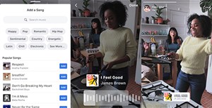 Tính năng mới trên Facebook, cho phép chèn nhạc vào ảnh và video