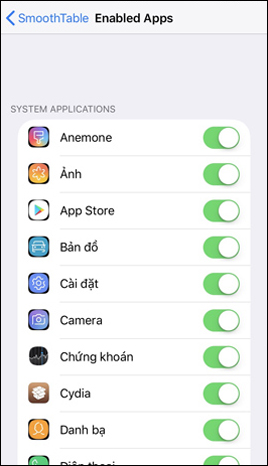 Chọn biểu tượng ứng dụng bo tròn