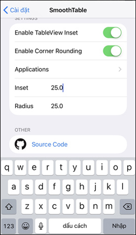 Điều chỉnh góc độ