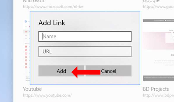 Lưu link vào thư mục