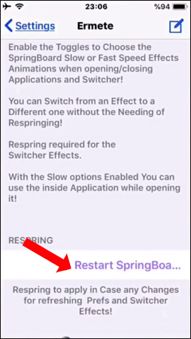 Khởi động lại thiết bị