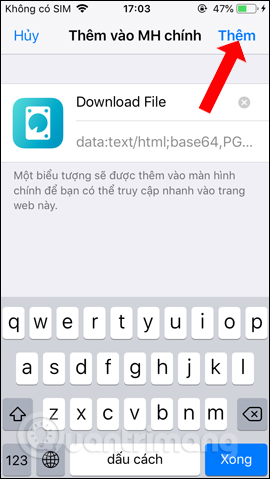 Thay đổi tên của phím tắt