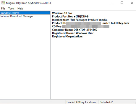 Sao lưu khóa bản quyền các phần mềm đang cài trên máy