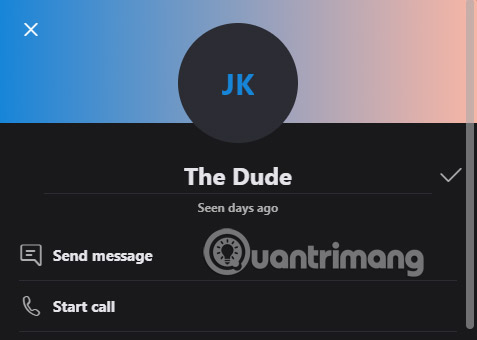 Đổi tên danh bạ