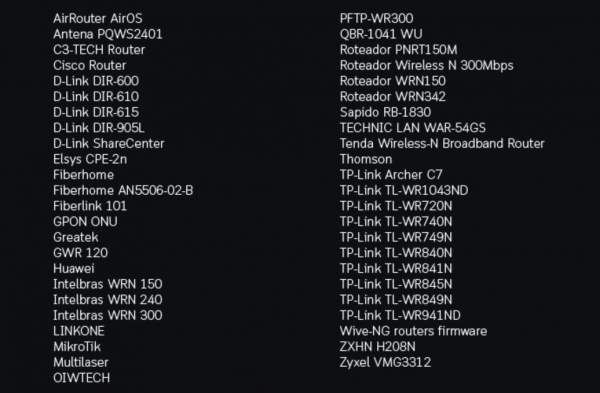 Danh sách các router/firmware bị ảnh hưởng bởi GhostDNS