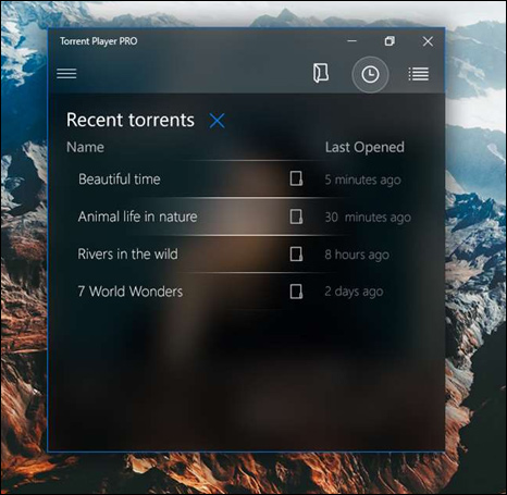 Lịch sử mở file