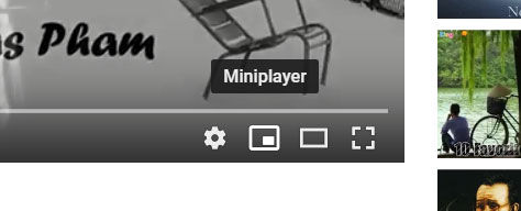 Biểu tượng mới miniplayer trên video YouTube