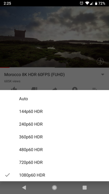 Cách xác định một video là HDR