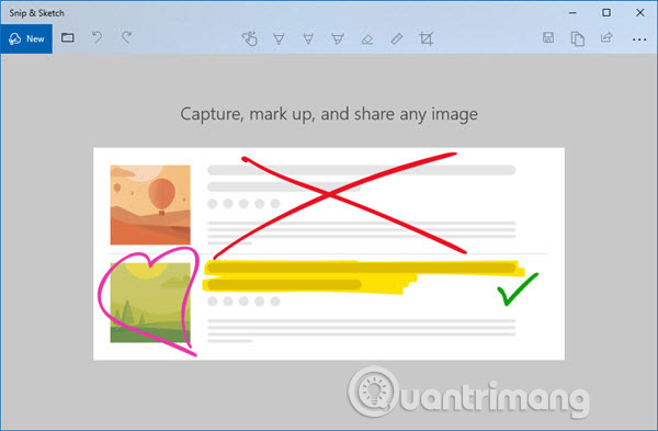 Cách sử dụng Snip & Sketch trên Windows 10