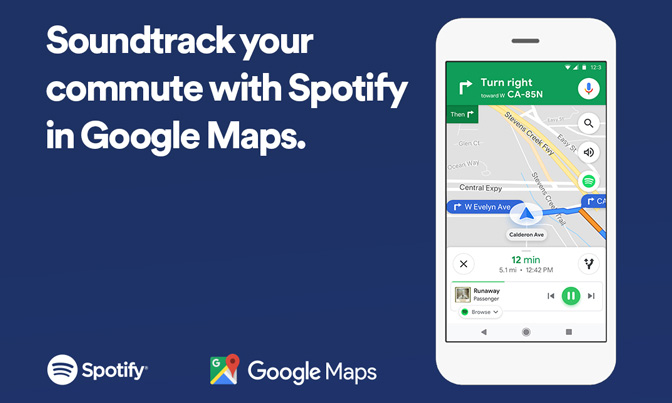 Spotify và Google Maps hợp tác
