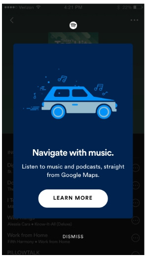 Stream nhạc với ứng dụng Spotify ngay trên Google Maps 2