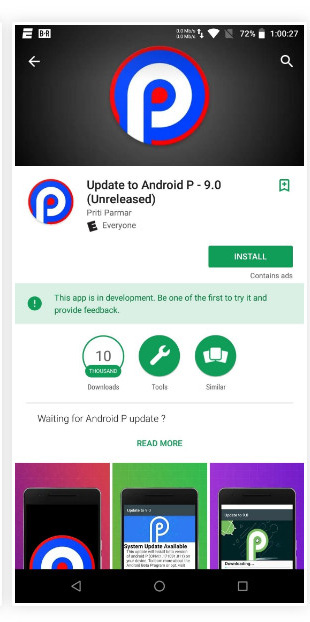 Update to Android Pie-9.0 2