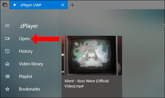 Mở video trên ứng dụng