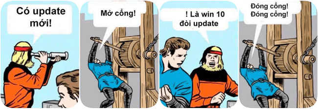 Ảnh chế cập nhật Windows 10 October 2018