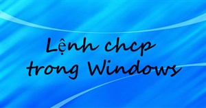 Lệnh chcp trong Windows