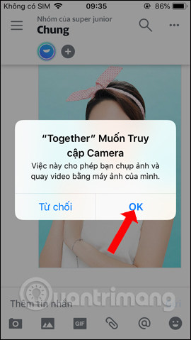 Truy cập camera