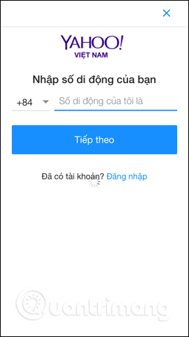 Tạo tài khoản Yahoo