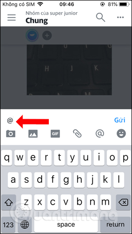 Nhắc tên thành viên