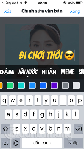 Chèn nội dung cảm xúc