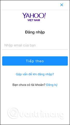 Đăng nhập Yahoo