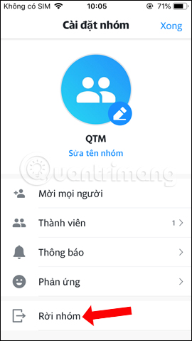 Rời nhóm