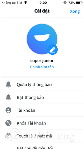 Tùy chỉnh nhóm chat