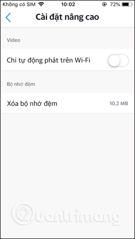 Tùy chỉnh nâng cao